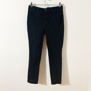Talbots Slim Ankle Jeans Black Wash Denim Five Pocket Styling Size 4 🖤